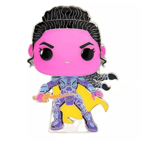 Funko Pop Marvel Infinity Saga Valkyrie Enamel Pin With Stand NEW - Picture 2 of 3